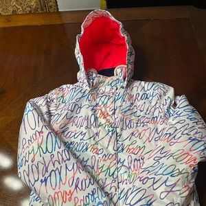 Roxy Girls Ski Insulated Jacket size 12